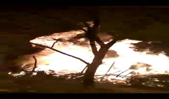 In the ground dispute, the fires mounted in the cottage