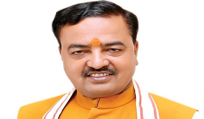 deputy cm keshav prasad maurya address a rally