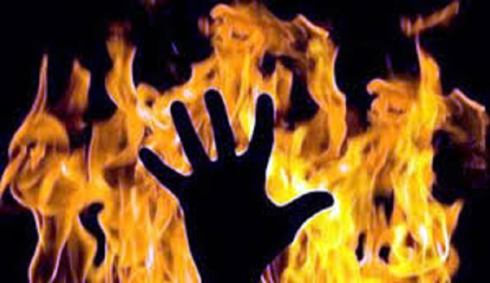 burn the young man alive