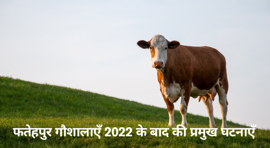 फतेहपुर गौशालाएँ 2022 के बाद की प्रमुख घटनाएँ Fatehpur Gaushala